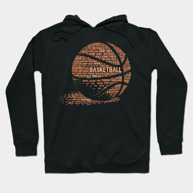 Basketball Lover - Cool Basketball Text Gift For Basketball Player Hoodie by clickbong12